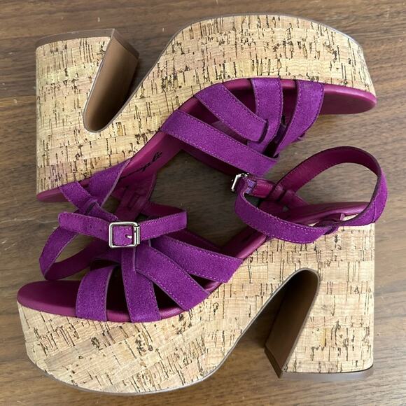 NWT Free People Lisbon Mary Jane Platform Heel in Verbena Womens Size 9/40 - Picture 6 of 7
